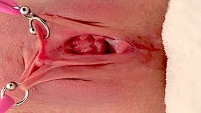 Pulling And Stretching My Pierced Clit And Pushing My Pussy To Pee With Verified Amateurs