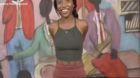 Ambitious Ebony Star Takes Two Thick White Dicks Deeply