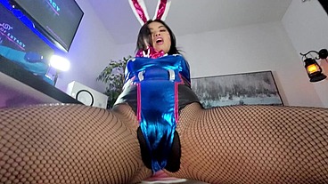 Cindy Starfall Overwatch Dva Cosplay JOI Blowjob