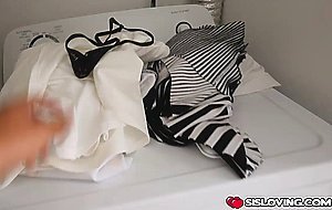 Helping stepsister to gape her talent using a big butt plug