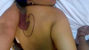 POV Giving Tied up Ebony Neko Little Bleu J Backshots