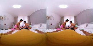 Two Cute Girls Propose a Threesome Virtual Real Porn