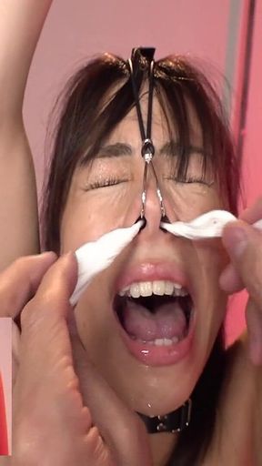 Tearful Breakdown. Pleasure Twists with Suffering in a Raw Display