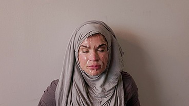 Hijab cosplay - American milf blowjob