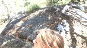Hot Couple Ride Motorcycle up Mountain to Fuck!