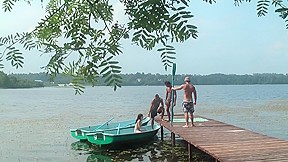 group sex on the dock in front of everyone