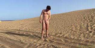 Pissing on the gay nude beach