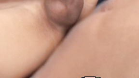 ”Charming Latino cums after bareback riding his lovers prick”