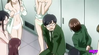 Hentai Pros - Girl Fantasizes Having A Reverse Gangbang But In Reality She Gets Railed By 6 Cocks