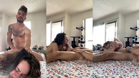vile vixen worships feet & gets rough fuck