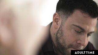 ADULT TIME - Skye Blue Fucks Her Bestie's Cheating Fiancee To Cure His Cold Feet! FRENCH SUBTITLES