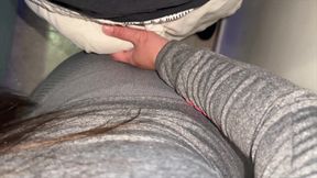 Big-bootied Girl Grabs Stranger's Dick