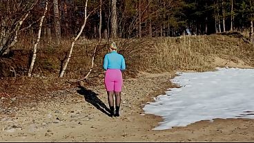 Sexy outfit for spring walk