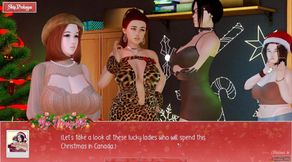 Unlimited Christmas [Xmas Hentai porn play], ep.1. Cheating on my girlfriend with my stepmother's MILF best friends