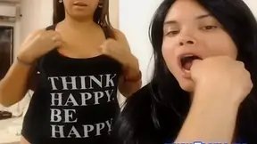 Darling and Shemale Touching each other