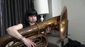 Zonah Tries to Produce the Ultimate Flatulence - On A Tuba! (MP4 - 1080p)