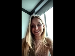 Blonde teen Sierras first erotic masturbation video