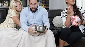 ”Family Strokes Nikki Sweet is taking every inch of step dad's cock”