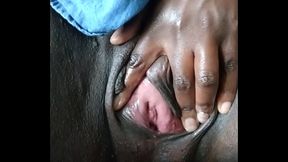 Black horny cunt squirting and leaking