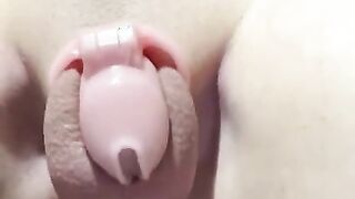 Sissy in innocence nails monstrous pecker attempting to get herself to spunk! SissySara70