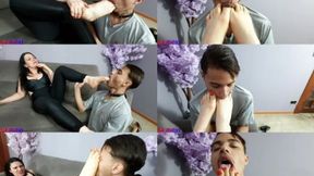 CUTE BOY SLAVE OF MY FEET - GODDESS LETICIA MILLER & CUTE BOY GUI PAIVA - EXCLUSIVE LM VIDEOS AUGUST 2025 - NEVER PUBLISHED - CLIP 3