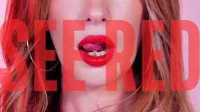 SEE RED - Red Lip Worship Mind Melt Face Fetish Goddess Reprogramming Fantasy