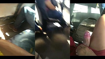 Me masturbando no transporte público do lado de desconhecidos