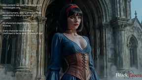 a cute beauty had sex with a handsome guy with a big black dick in an abandoned church [ai]