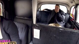 Female Fake Taxi Inked bro makes Hot blonde freaky