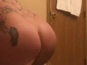 Anal dildo ride