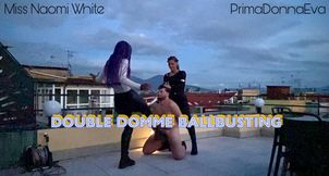 Double domme ballbusting!