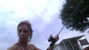 molly's public up skirt no panties n fishing