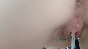 my long and hot pee does not remain alone: it has so much hot air to keep her company