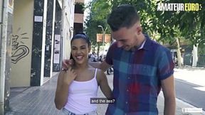 Amateur Euro Guy Pumps Huge Dildo into Apolonia's Juicy Vag