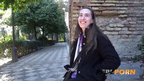 Just 18, she wants her first porno Babe loses her virginity at PepePorn