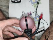 teen cum hands free electro cumshot