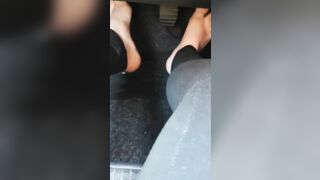 Hot legs drive the vehicle by pressing the pedals