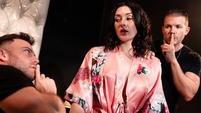 ”Huge tits COUGAR fucks hubby & best friend to prove her loyalty”