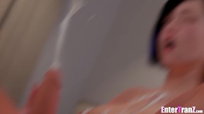 Shemale experiences intense anal penetration with stepfather