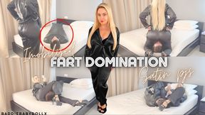 immobilised fart domination satin pjs