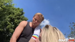 PickupCLub - Petite Blonde Lilly Blossom Goes on a Bike Ride of her Life!