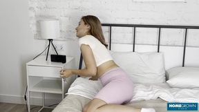Naughty girl Alexis Wilson pussy plays and rides cock POV