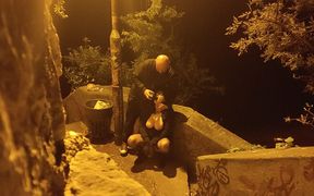 Big Tits Stepmother in Law in Hot Lingerie Humiliated Outdoor with Dildo and Fat Cock