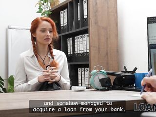 LOAN4K. This hottie came in to get a Loan and left with her Twat banged raw