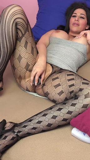 Lila Lust Rips Her Fishnets for Playtime
