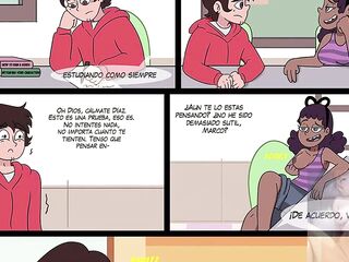 Trío de Marco con su novia y hermanastra
