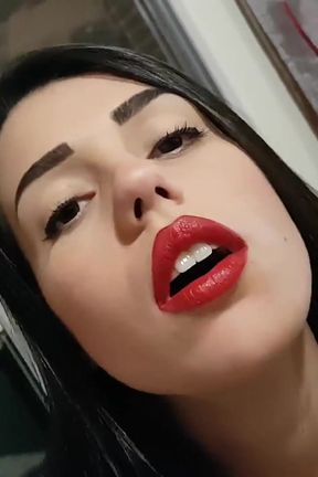 Outstanding Italian chick adores cigars
