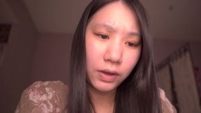Asian beauty tied up and read, then creampied