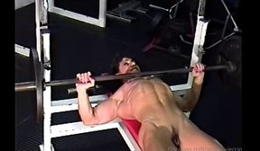 mrs rivieccio loves to pump her muscles in the nude