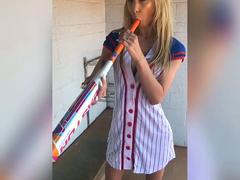 Gorgeous blonde teen Deep Toying